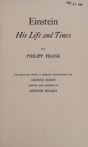 Einstein, His Life and Universe
