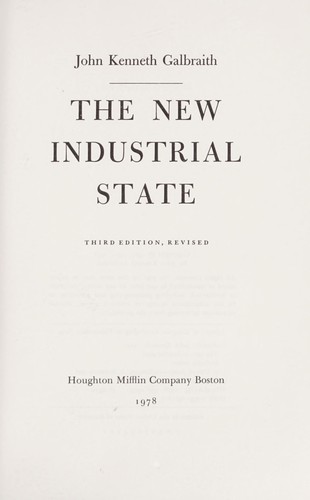 The New Industrial State
